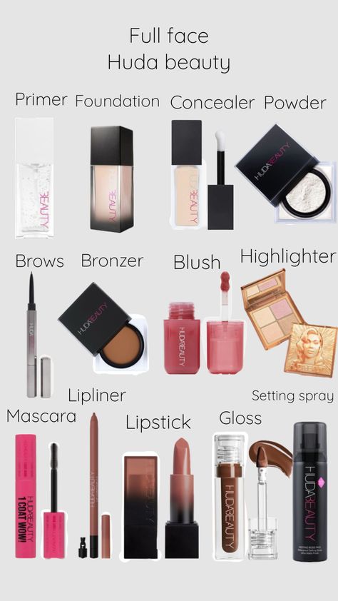 #shuffel #makeup #hudabeauty #fullface #makeupproducts Huda Beauty Products, Huda Beauty Makeup, Makeup Board, Pinterest Makeup, Portrait Photography Women, Health Skin Care, Birthday Wishlist, Clean Skincare, Photography Women