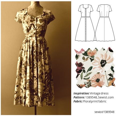 Simple Vintage Dress Pattern, Women Dress Patterns, Housewife Dress Pattern, Homestead Dress Pattern, Vintage Dress Sewing Pattern, Women’s Dress Patterns, House Dress Pattern Vintage, Plus Size Vintage Dress Patterns, Spring Vintage Pattern Dress