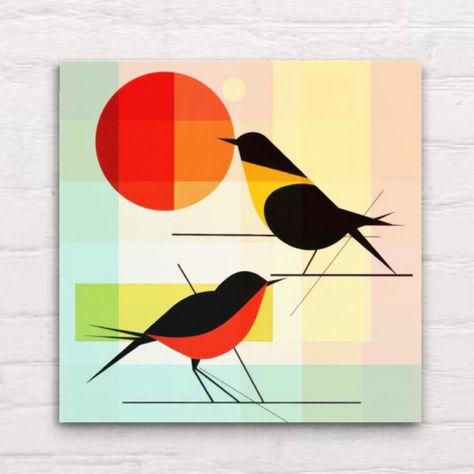 Canvas Wall Art Bird Vivid Animal Aesthetic Nature Wall Art Mid Century Modern Aesthetic Bird Nursery Decor Design Living Room Art Print by PixelMagicByBrandi on Etsy Nature Inspired Living Room, Aesthetic Bird, Bird Nursery Decor, Animal Aesthetic, Charming Aesthetic, Bird Nursery, Mid Century Modern Aesthetic, Living Room Art Prints, Art Mid Century Modern