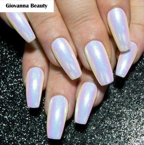 AURORA CHROME POWDER Nail GLITTER AB Unicorn MERMAID MIRROR Effect RAINBOW Opal  | eBay Unicorn Acrylic Nails, Mermaid Mirror, Wedding App, Faux Nails, Unicorn Mermaid, Acrylic Nail Shapes, Beauty Hacks Nails, Mirror Nails, Gel Acrylic Nails