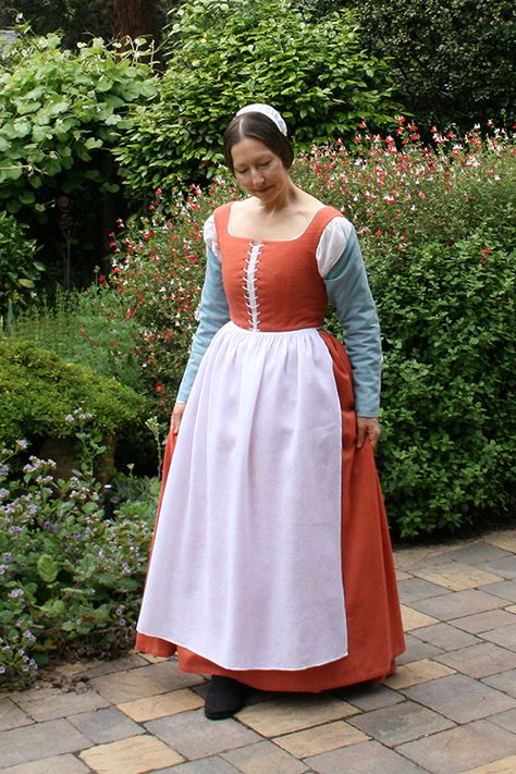 1600s Fashion Peasant, 17th Century Dress Peasant, 1400s Fashion, 15th Century Fashion Italy, 15th Century Flemish Dress, Extant Medieval Garments, 16th Century Clothing, Century Dress, Historical Reenactment