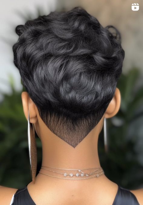 Pixie Black Women Hairstyles, Pixie Cut For Fine Hair Over 40, Relaxed Pixie Haircut Black Women, African American Short Hairstyles, Short Relaxed Hairstyles, Black Hair Short Cuts, Short Shaved Hairstyles, Tapered Natural Hair, Natural Hair Cuts