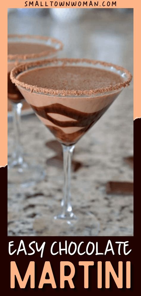 Hot Chocolate Martini Recipe, Choc Martini Recipe, Drinks With Chocolate Liquor, New Year’s Party Drinks, Chocolate Martini Recipe Easy, Chocolate Martini Recipes, Best Chocolate Martini Recipe, Chocolate Vodka Drinks, Easy Chocolate Martini Recipe