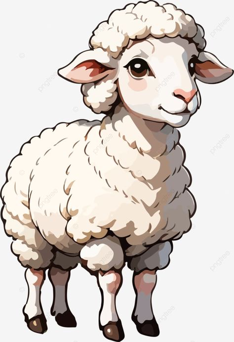 cute sheep image cartoon sheep lamb animal png Save Wildlife Poster Painting, Sheep Drawing Illustration, Sheep Cartoon Images, Sheep Images, Lamb Clipart, Painted Sheep, Lamb Animal, Sheep Clipart, Wildlife Poster