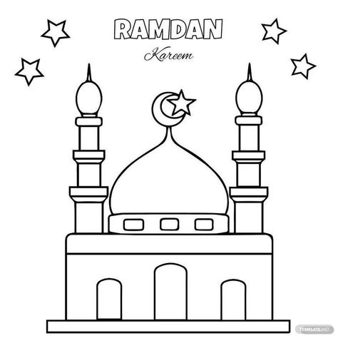 Photos On ثيمات C5E Mosque Drawing Easy, Ramadan Painting Ideas, Ramadan Kareem Drawing, Ramadan Drawing Ideas, Ramadan Painting, Drawing Ideas Easy For Kids, Ramadan Drawing, Mosque Drawing, Ideas Easy Drawing