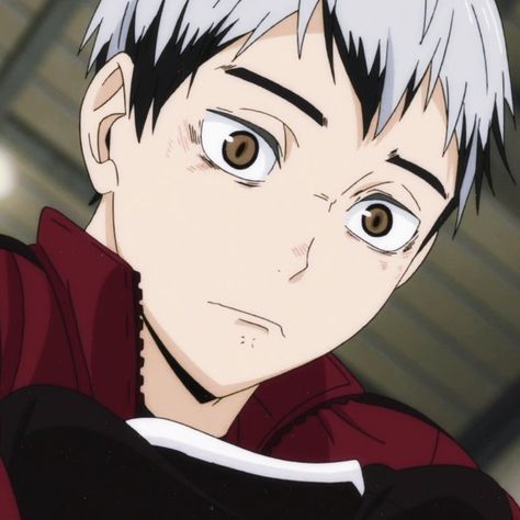 #kita #haikyuu #inarizaki Shinsuke Kita, Kita Shinsuke, An Anime, Anime, Hair, White