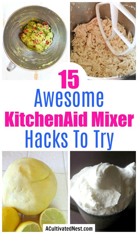 Kitchenaid Hacks, Butterbeer Pancakes, Chicken Hacks, Kitchenaid Stand Mixer Recipes, Diy Play Dough, Kitchenaid Recipes, Stand Mixer Recipes, Kitchen Aide, Shred Chicken