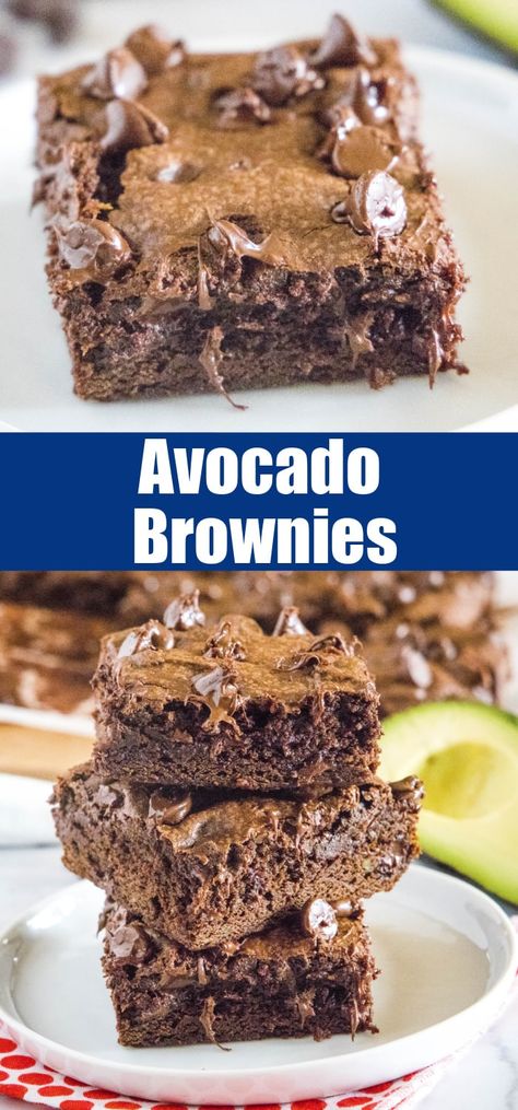 Avacodo Brownies Easy, Chocolate Avocado Bread, Desserts With Avocado, Avocado Brownies Recipes, Easy Avocado Brownies, Overripe Avocado Recipes, Avocado Bread Recipes, Baking With Avocado, What To Make With Avocado