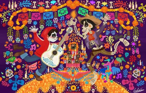 Claire Keane, Coco Birthday Party, Coco Birthday, Coco Party, Coco Disney, Disney Coco, Pixar Coco, Cloth Banners, Creative Illustration