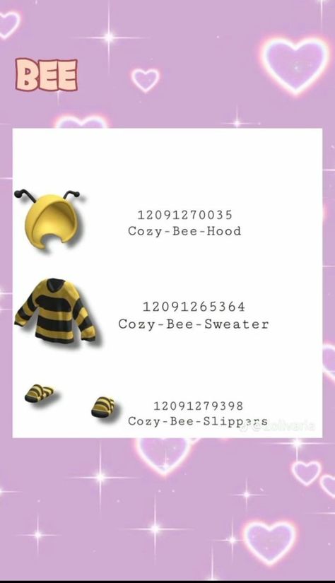 Roblox Bee Outfit Code, Animal Outfit Codes Berry Ave, Outfit Roblox Codes, Roblox Codes Brookhaven, Friend Letters, Best Friend Letters, Yellow Beanie, Outfit Roblox, Bloxburg Decals Codes Wallpaper