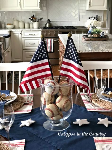 Decorate the interior of your home and maybe your outdoor front porch this 4th of July! Here are nine Patriotic Decorating DIY posts that I think will inspire you up your game this year. Nine bloggers have patriotic pillows, tables, porches, and more.