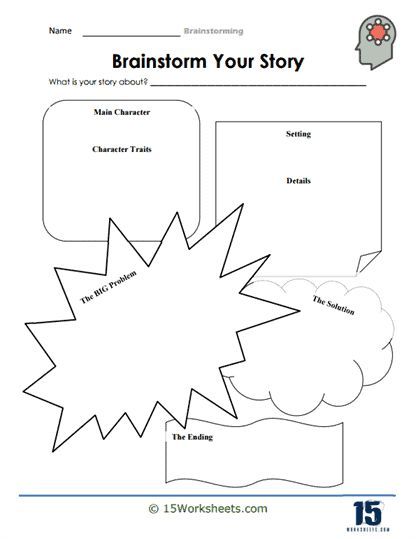 Plotting Your Story: Use the Brainstorm Your Story Worksheet for Effective Storytelling Story Brainstorming, Story Worksheet, Character And Setting, Character Traits, Story Elements, Character Trait, Story Setting, Writing Worksheets, Teaching Activities