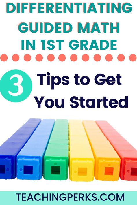 If you need tips for 1st grade math small groups check out this blog post. I share tips on how to set guided math expectations for your guided math centers in first grade. Students need to know where the guided math first grade activities are located if they finish a math center early. Differentiation math instruction is crucial and 1st grade math students will benefit from your planning of math differentiation strategies. 1st grade math activities for small group can be a breeze with these tips 1st Grade Math Activities, Math Differentiation, Math Small Groups, Math First Grade, Guided Math Centers, Differentiated Math Centers, Differentiation Strategies, Math Fact Practice, Addition And Subtraction Practice