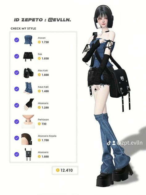 Zepeto Couple Outfit, Zepeto Avatar Ideas, Zepeto Looks Ideas, Club Hairstyles, Fashion Top Outfits, Easy Trendy Outfits, How To Wear Scarves, Cute Selfie Ideas, Kpop Outfits