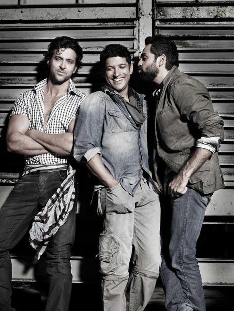 Hrithik Roshan, Farhan Akhtar & Abhay Deol Zindagi Na Milegi Dobara, Abhay Deol, Farhan Akhtar, Indian Man, Hrithik Roshan, Man Set, Indian Movies, June 30, Bollywood Actors