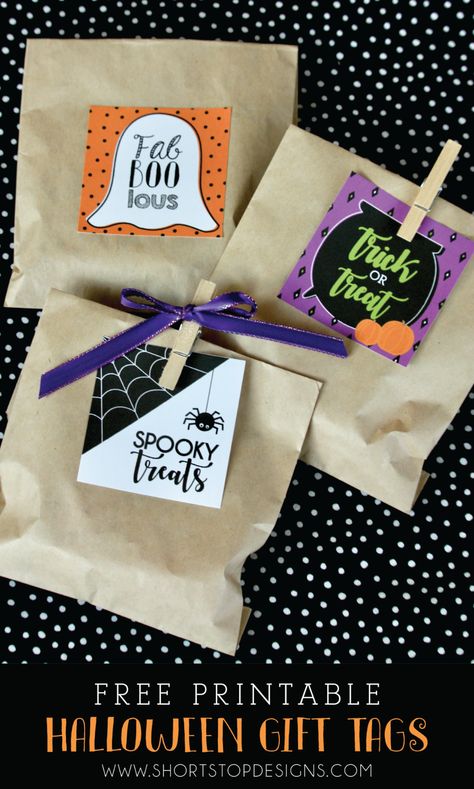 Halloween Tags For Treat Bags Free, Halloween Gift Tags Printable Free, Free Halloween Tags, Printable Halloween Tags, Halloween Gift Tags, Boo Gift, Halloween Teacher Gifts, Free Printable Halloween, Free Printable Tags