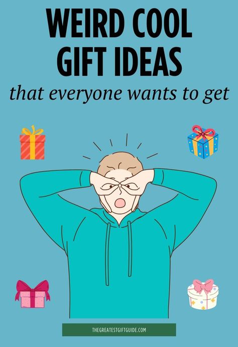 Weird cool gifts for people who embrace different and appreciate cool gifts. Our collection of weird cool gifts is amazing and perfect for any occasion. If you're searching for a unique and slightly weird gift for that special person in your life, we've got you covered. We've curated our fav gift inspiration for the weird people who love weird gifts. It's so nice to be different and your gift choice should reflect that. The best gift guide for weird cool gifts for any special occasion. Ridiculous Gifts, Quirky Christmas Gifts, Unusual Gifts For Men, Guy Friend Gifts, Bad Gifts, Weird People, Christmas Gift Inspiration, Silly Gifts, Cool Gift Ideas