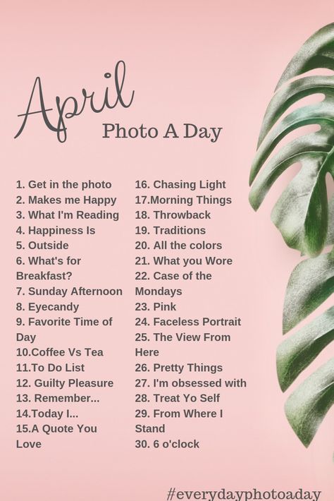 April Challenge Instagram, April Photo Challenge 2024, Photo Challenge 2024, April Photoshoot Ideas, Spring Photo Challenge, Photo Challenge Ideas, Spring Photography Ideas, Photo Challenge Instagram, May Photo Challenge