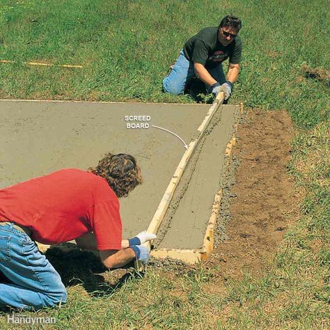 Best Shed Floor is a Concrete Slab Concrete Sheds, Diy Storage Shed Plans, Building A Storage Shed, Plan Garage, Shed Building, Diy Storage Shed, Wood Shed Plans, Build Your Own Shed, Shed Construction