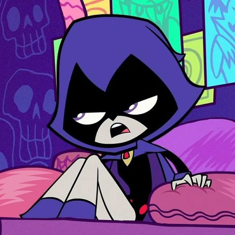 Teen titans go Teen Titans Outfits, Cry Baby Storybook, Teen Titans Go Characters, Raven Teen Titans Go, Raven Cosplay, Teen Titan, Raven Teen Titans, Purple Halloween, 캐릭터 드로잉