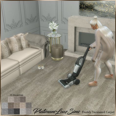 Freshly Vacuumed Carpets - The Sims 4 Build / Buy - CurseForge Sims 4 Cc Furniture Living Rooms, Sims 4 Beds, Sims 4 Cas Mods, Sims 4 Family, Play Sims 4, Sims 4 Bedroom, Sims 4 Cc Folder, Play Sims, Stone Wallpaper