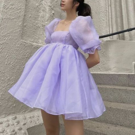 Dress With Sheer Sleeves, Puffy Dresses, Stylish Wedding Dresses, Puff Dress, Dress Birthday, Fairytale Dress, Birthday Dress, Fairy Dress, Homecoming Dress