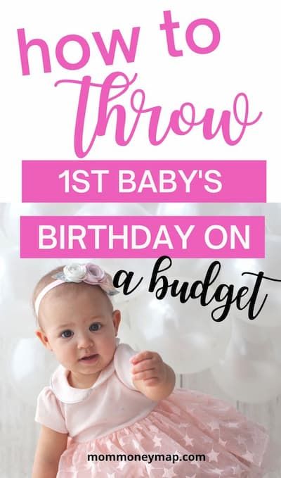 Here are best ideas to save money on a first birthday party! Get simple and cheap ideas for food, decor, loot bags etc. Read more money saving tips as a parent at mommoneymap.com #kidsbirthday #baby #firstbirthday #firstbirthdayparty #momlife #1stbirthday #1stbirthdayparty #mom Planning 1st Birthday Party, 1 Year Birthday Party Ideas, Birthday Party On A Budget, Simple First Birthday, Cheap Birthday Party, Fancy Birthday, Party On A Budget, Birthday Venues, 1st Birthday Party For Girls