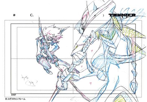 Kill La Kill Art, Poses Manga, Key Frame, Animation Storyboard, Frame By Frame Animation, Animation Sketches, Animation Tutorial, Kill La Kill, 캐릭터 드로잉