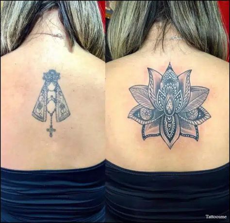 75+ Best Cover-Up Tattoo Designs And Ideas For Men & Women Hip Tattoo Cover Up Ideas, Black Crow Tattoos, Cover Up Tattoo Ideas, Up Tattoo Ideas, Dark Roses Tattoo, Cover Up Tattoos For Women, Horrible Tattoos, Best Cover Up Tattoos, Flying Bird Tattoo