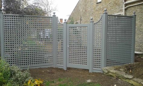 Bespoke Wooden Garden Gates | Essex UK | The Garden Trellis Company Lattice Trellis Ideas, Lattice Gate, Trellis Gate, Garden Lattice, Building A Trellis, Wooden Garden Gate, Side Gate, Garden Gates And Fencing, Lattice Screen