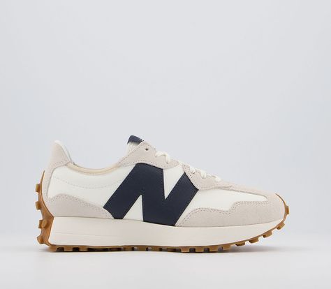 New Balance 327 Trainers, Running Silhouette, New Balance Outfit, Trend Shoes, Nike Internationalist, New Balance 327, Balance Sneakers, Dad Shoes, Hype Shoes