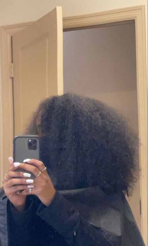 Hair Aesthetic, 4c Hair, A Black, Natural Hair, A Woman, Mirror, Hair, Black