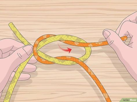 Reef Knot Instructions, How To Tie A Square Knot, Square Knot Tutorial, Easy Knots, Tie A Square Knot, Tie Knot Styles, How To Tie A Knot, Reef Knot, Beads Tutorial