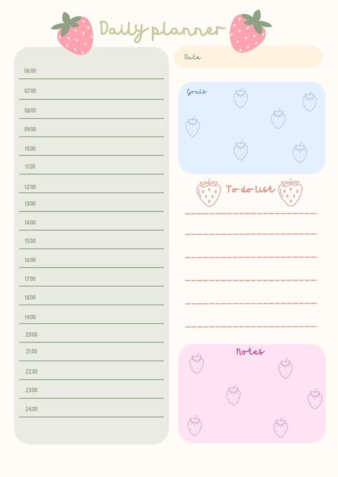 Free Digital Planner Templates Good Notes Daily Planner, Free Digital Planner, Cute Daily Planner, Weekly Schedule Planner, Daily Planner Printables Free, Daily Routine Planner, Study Planner Printable, To Do Planner, Note Writing Paper