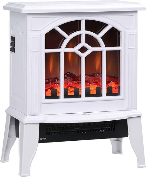 Portable Electric Fireplace, Electric Fireplace Stove, White Electric Fireplace, Electric Stove Heaters, Indoor Electric Fireplace, Fireplace Stove, Portable Fireplace, Freestanding Stove, Stove Heater