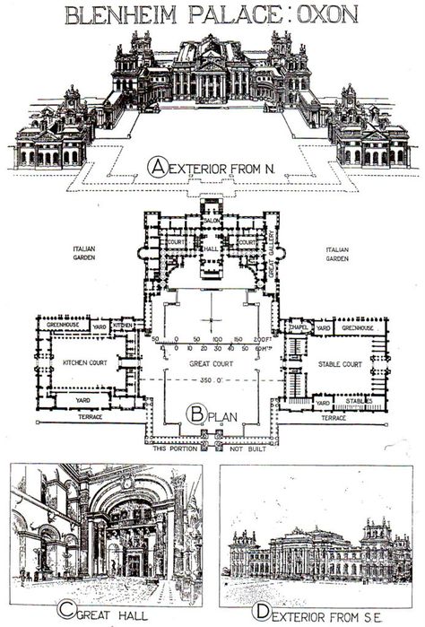 Blenheim Palace | Oxfordshire, England. Floor plans Tank Blueprint, Wwii Tanks, Blueprint For 3d Modeling, Panzer Iii, Tank Armor, Panzer Iv, Blenheim Palace, Rc Tank, Tiger Tank