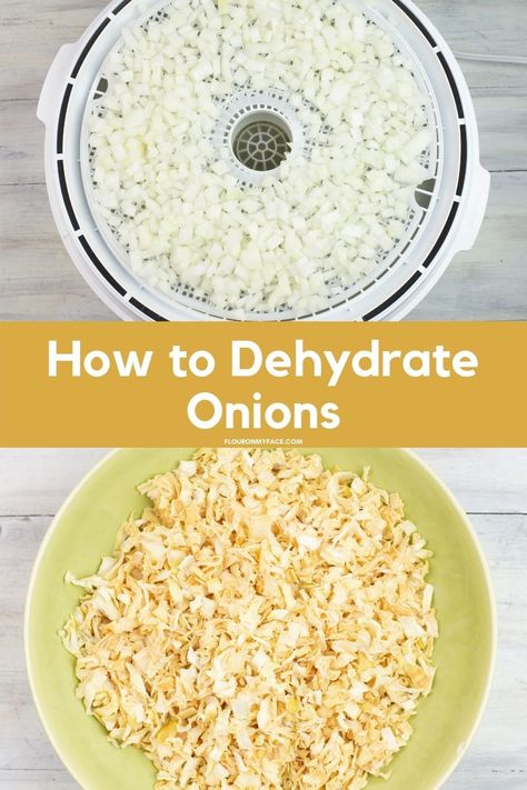 Dehydrating Onions, Dehydrate Onions, Drying Onions, Dehydrator Recipes Fruit, Dried Onions, Dehydrating Food Storage, Food Dehydration, Dehydrated Foods, Finishing Salt