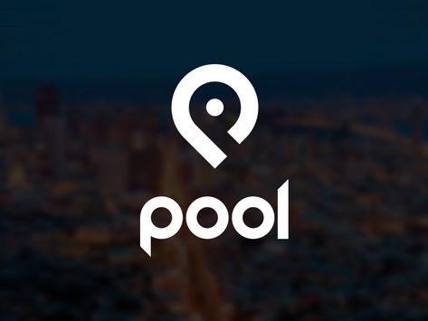 Pool logo - v1 by Filip Santa Smart Home Logo, Innovation Logo, Transportation Logo, P Logo Design, Find Logo, Logo Project, Pin Logo, Drawing Stuff, Travel Logo