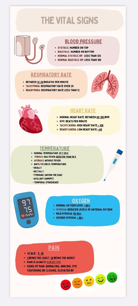 Quick guide to learning the vital signs, specific terms, what to look for, how to measure them Psychopharmacology Cheat Sheet, Vitals Cheat Sheet, Medicine Study Tips, Vital Signs Notes, Nursing Cheat Sheet Study Guides, Medical Terminology Study Cheat Sheets, Vital Signs Chart, Nursing School Studying Cheat Sheets, Medical Terminology Study