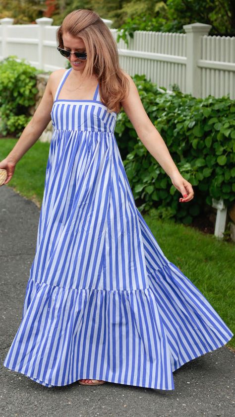 Weekend Design, Design Darling, Tiered Ruffle Dress, Memorial Day Weekend, Classy Dress Outfits, Muslimah Fashion Outfits, Striped Maxi, Fashion Attire, Striped Maxi Dresses