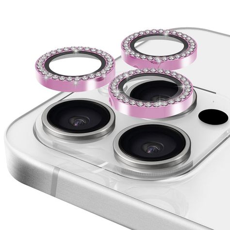 Casing Bee Camera Lens Protector Bling for iPhone Iphone Camera Lens, Tiktok Shop, Iphone Camera, Phone Lens, Purple Glitter, Metal Rings, Camera Lens, Fingerprint, Lenses