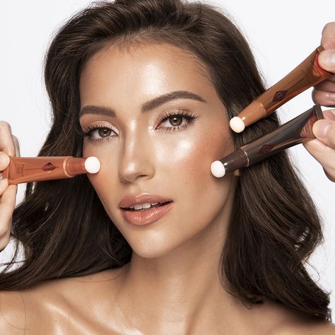 Contouring For Beginners | Charlotte Tilbury Charlotte Tilbury Hollywood Contour Wand, Charlotte Tilbury Contour, Charlotte Tilbury Beauty Light Wand, Contour Wand, Contouring For Beginners, Liquid Contour, Magic Makeup, Contour Makeup Tutorial, Charlotte Tilbury Makeup