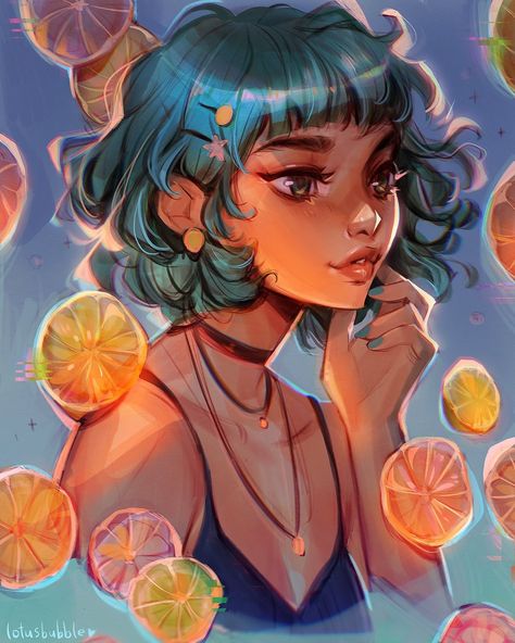 Lotus Bubble, Making A Webtoon, Lydia Elaine, Fruit Art Drawings, Foodie Art, Feeling Inspired, Bubble Art, Halloween Drawings, Girls Cartoon Art