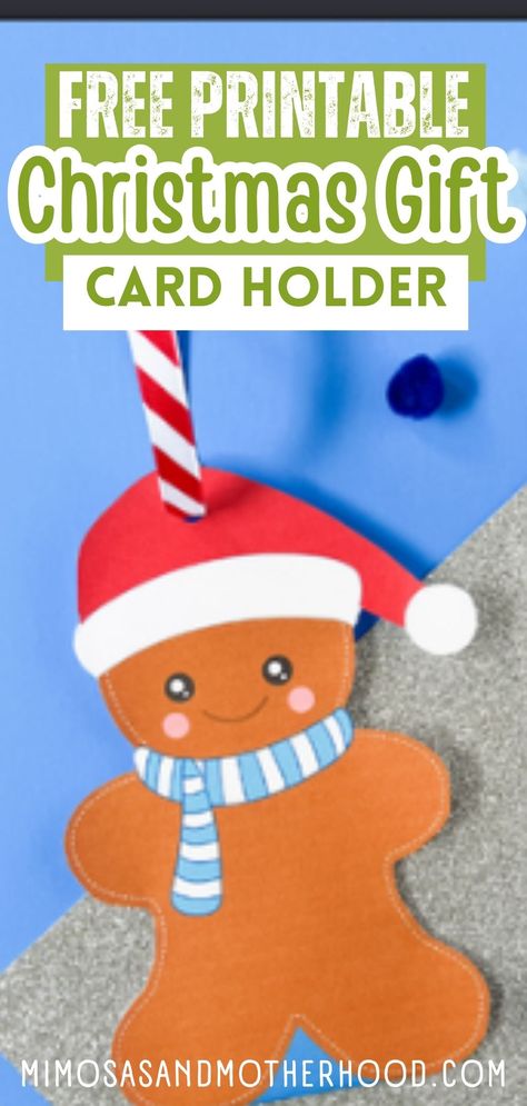 Add a festive touch to your gift cards. Download the free Gingerbread Man Gift Card Holder template for an adorable holiday presentation. Perfect for spreading Christmas joy! Gingerbread Man Free, Gift Card Holder Template, Gingerbread Man Gift, Gingerbread Cards, Christmas Gift Card Holder, Gingerbread Gifts, Christmas Gift Card Holders, Free Printable Gifts, Printable Gift Cards