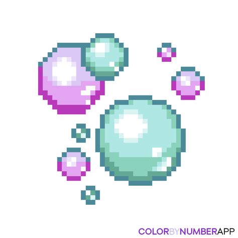 Pixel Art Bubbles, Bubble Pixel Art, Pixel Bubble, Art Bubbles, Game Dev, Phone Background, 8 Bit, App Icon, Pixel Art