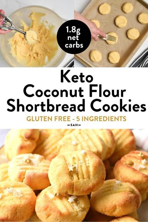 Keto Biscuits Coconut Flour, Keto Coconut Cookies Recipes, Coconut Flour Thumbprint Cookies, Keto Cookies Without Almond Flour, Keto Coconut Biscuits, Keto Cookies Coconut Flour, Keto Shortbread Cookies Coconut Flour, Coconut Flour Cookies Easy, Coconut Flour Butter Cookies