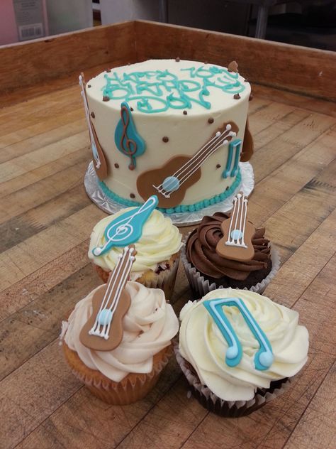 A Music Themed Cake for your Musical Birthday Boy or Girl! Birthday Cake For 1st Birthday, Music Theme Birthday Cake, Music Birthday Cake, Music Themed Birthday, Cake For 1st Birthday, Happy Birthday Games, Sloth Cakes, Music Themed Cakes, Rocket Cake