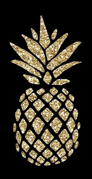 Gold Pineapple Wallpaper, Elena Aesthetic, Pineapple Painting, Pineapple Art Print, Pineapple Illustration, Leopard Print Background, Fruit Crafts, Pineapple Wallpaper, Cellphone Background