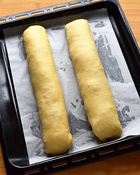 Easy Czech Apple Strudel Recipe - Cook Like Czechs Poppy Seed Roll Recipe, Easy Apple Strudel Recipe, Poppy Seed Roll, Apple Strudel Recipe, Easy Apple Strudel, Nut Roll Recipe, Czech Desserts, Slovenian Food, Slovak Recipes