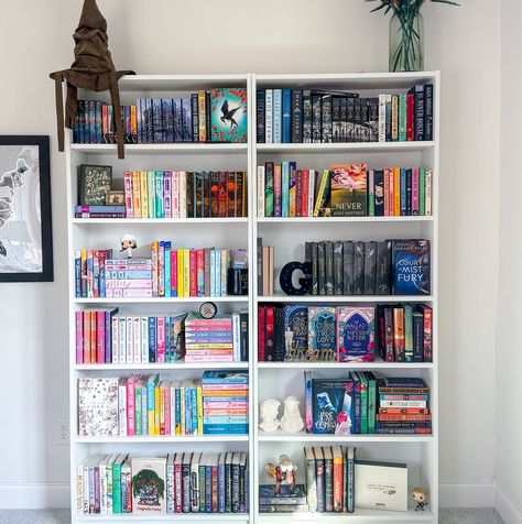 I’ve had so many new additions to my little library it felt fitting to do an updated bookshelf tour. QOTD: What’s your favorite book you’ve read so far in 2024? #bookshelf #bookshelves #homelibrary #bookcollector #bookshelftour #bookstagram #romancereader #romantasy Book Corner Ideas Bedroom, Book Room Ideas, Colorful Bookshelf, Bookshelf Inspiration, Book Room, Book Talk, Book Corners, Little Library, Home Library